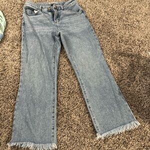 Size 1 flared cropped jeans
